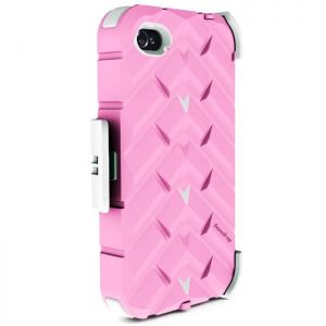  Gumdrop Drop Series Case Pink/White for iPhone 4 (DS4G-PNK-WHI)